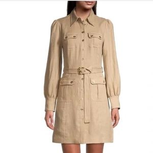 Michael Kors Long Sleeve Utility Dress NWT